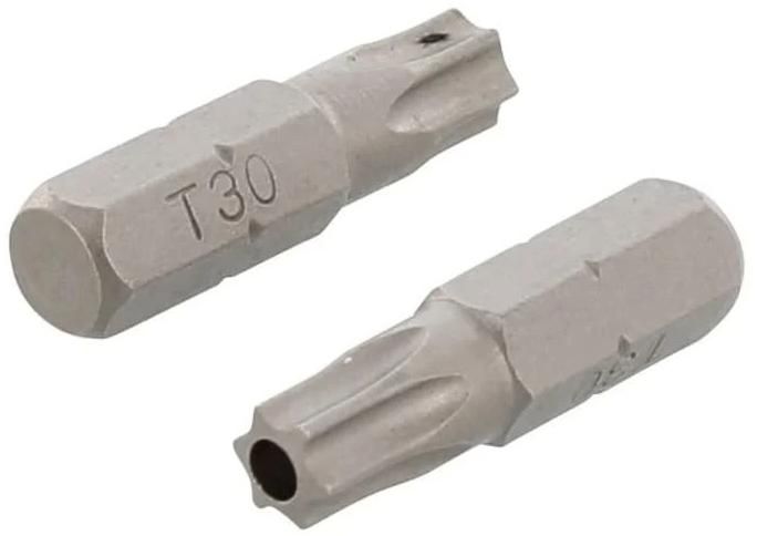 Бита антивандальная TORX Pin с отверстием 9129 Elnar, хромованадиевая сталь - фото